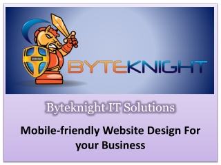Mobile-friendly Website Design For your Business
