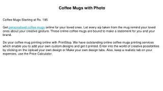 Buy Custom Printed Mugs