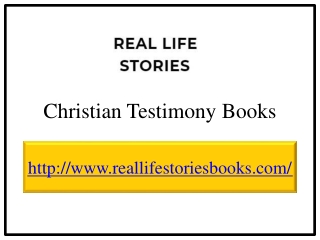 Christians using Real Life Stories Books