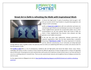 Street Art in Delhi is refreshing the Walls with Inspirational Work