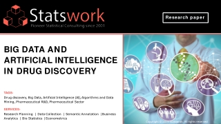 Big Data Analytics and Artificial intelligence in Drug Discovery - Statswork