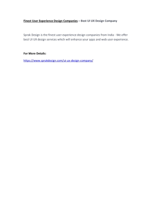 Finest User Experience Design Companies – Best UI UX Design Company