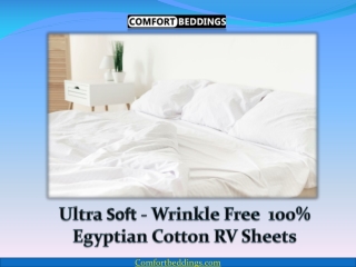 Ultra Soft - Wrinkle Free 100% Egyptian Cotton RV Sheets