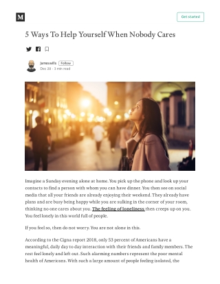 5 Ways To Help Yourself When Nobody Cares
