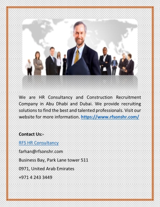 Best Recruitment Agency in Sharjah, Dubai - Rfsonshr.com