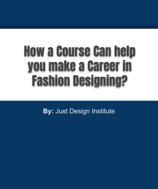 fashion designing degree course Noida