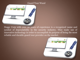 Guard tour wand