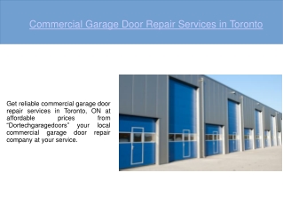 Toronto Garage Door Repair