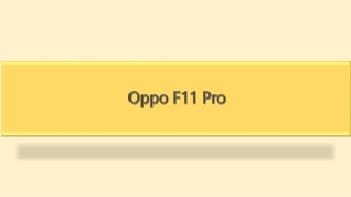 Oppo F11 Pro