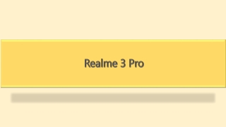 Realme 3 Pro