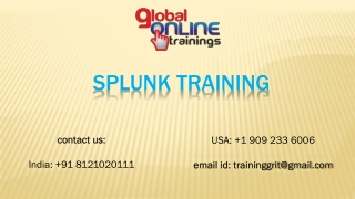 Splunk Training | Best Splunk Online Training in Banglore -GOT