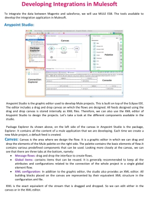 Developing Integrations in Mulesoft