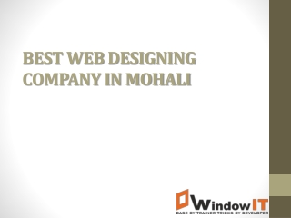 Best Web Designing Company in Chandigarh