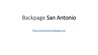 Backpage San Antonio