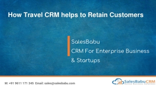 How Travel CRM helps to Retain Customers