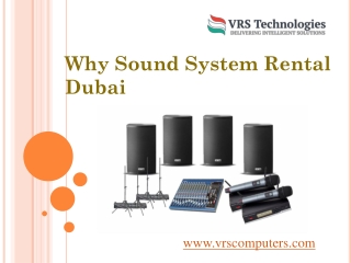 Speakers Rental Dubai | Speakers Rental in Dubai