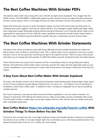 11 Embarrassing best coffee machines with grinder Faux Pas You Better Not Make