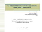 La migraci n internacional en Costa Rica: estado actual y consecuencias