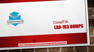 CompTIA LX0-103 Dumps PDF and Get LX0-103 Practice Questions