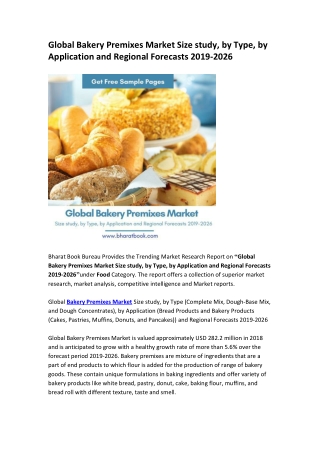 Global Bakery Premixes Market 2019-2026