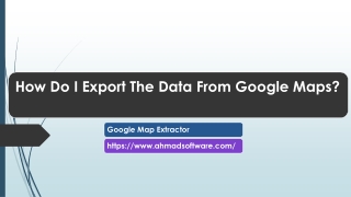 How Do I Export The Data From Google Maps?