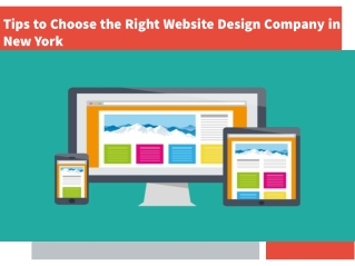 Tips to Choose the Right Website Design Company in New York