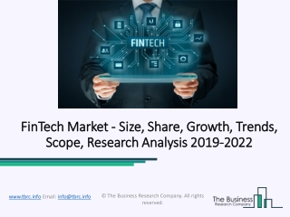 FinTech Market Insight By Market Size, Trends and Segments Forecast to 2022