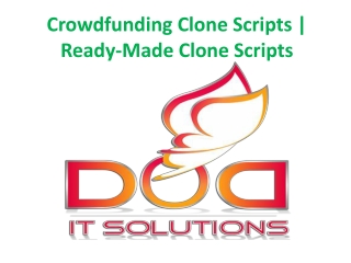 Crowdfunding Clone Scripts | Ready-Made Clone Scripts
