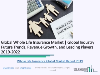 Global Whole Life Insurance Market Report 2019
