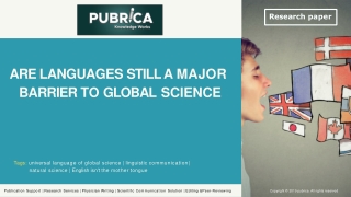 Are languages still a major barrier to global science: Scientific paper translation services