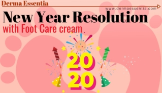 New Year Resolution for Foot with Foot Care cream