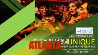 Party with Style with Our Unique Atlanta Party Bus Near Me