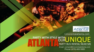 Party with Style with Our Unique Atlanta Party Bus Rental Near Me