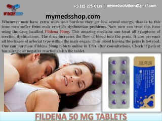 FILDENA 50 MG TABLETS