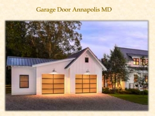 Garage Door Annapolis MD