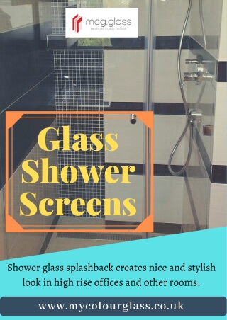 Grace Your Bathing Area with Shower Glass Splashback