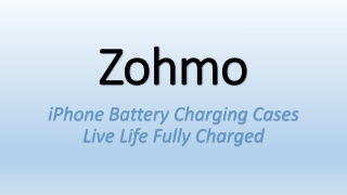 Zohmo | iPhone Battery Charging Cases | Live Life Fully Charged