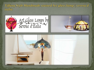 Tiffany Style Handmade stained Art glass lamp | serena d italia