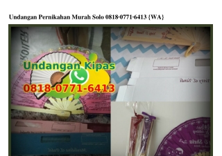 Undangan Pernikahan Murah Solo Ö818•Ö771•6413[wa]