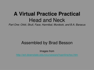 Assembled by Brad Besson Images from ect.downstate/courseware/haonline/toc.htm