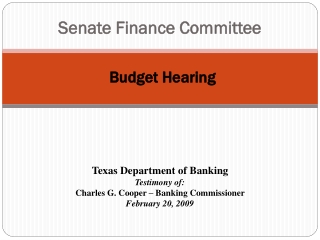 Senate Finance Committee