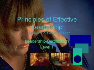 Principles of Effective Leadership