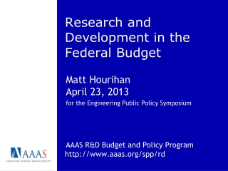 Research and Development in the Federal Budget