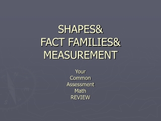 SHAPES&amp; FACT FAMILIES&amp; MEASUREMENT