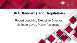 SRA Standards and Regulations