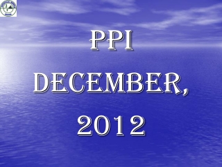 PPI DECEMBER,  2012