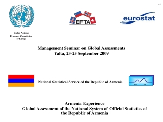 Management Seminar on Global Assessments Yalta, 23-25 September 2009