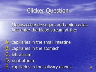 Clicker Question