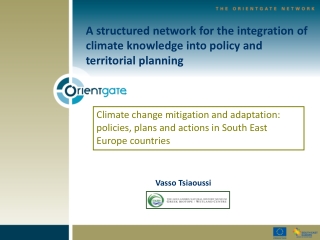 A structured network for the integration of climate knowledge into policy and territorial planning